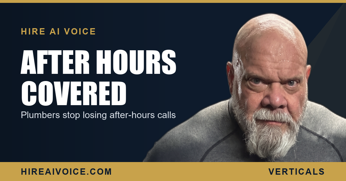 Plumbers: stop losing after-hours emergency calls with a 24/7 AI voice agent, Hire AI Voice