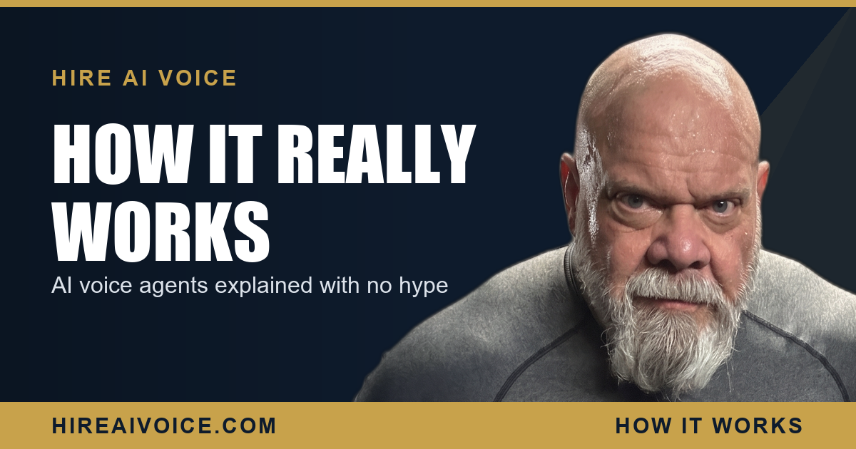 How AI voice agents actually work, explained plainly, Hire AI Voice