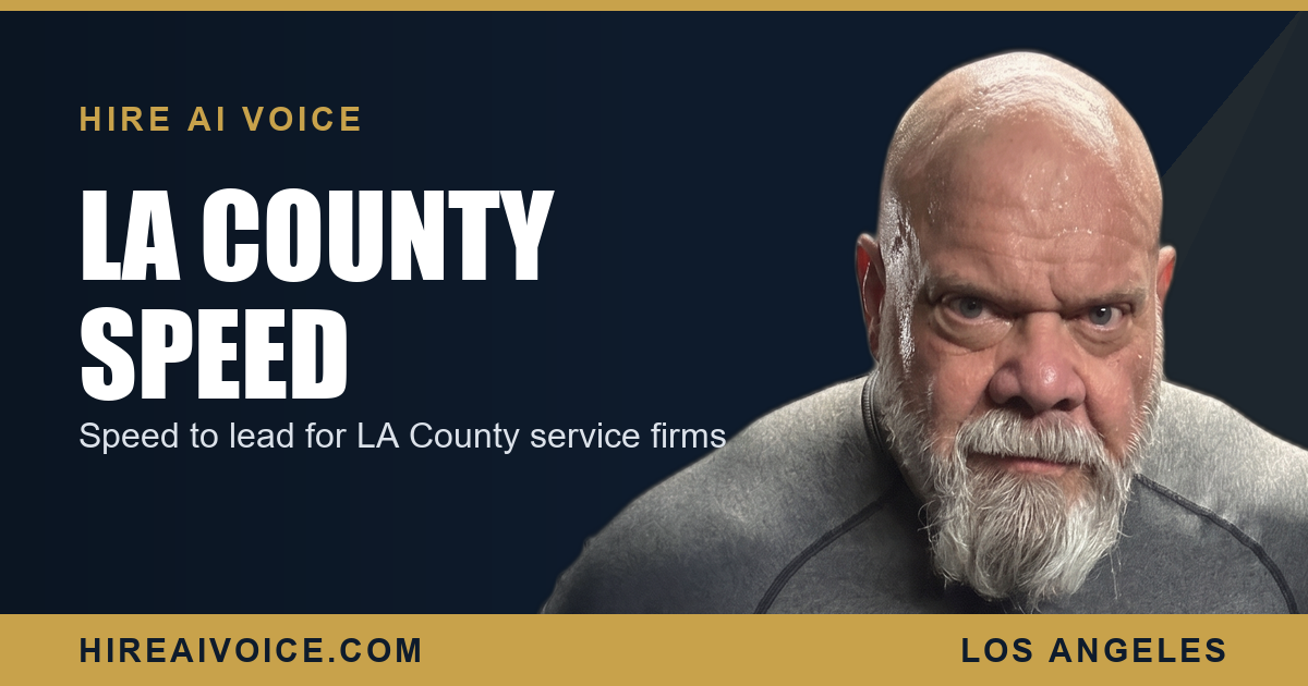 Speed to lead for Los Angeles County service companies, Hire AI Voice
