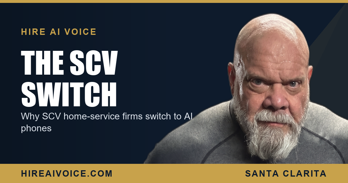Why Santa Clarita home-service businesses are switching to AI phone systems, Hire AI Voice